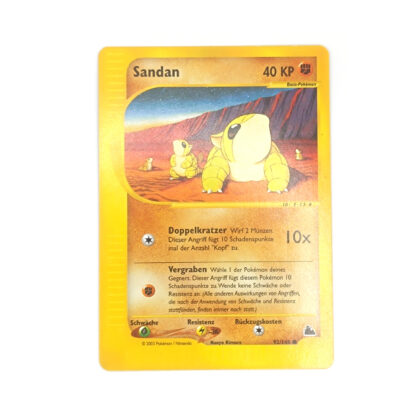 Sandan [92/144] Pokémon Karte